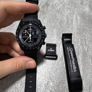 Omega Speedmaster Black and White Watch